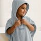 Kinderponcho met naam - 2/5 jaar - Blauw