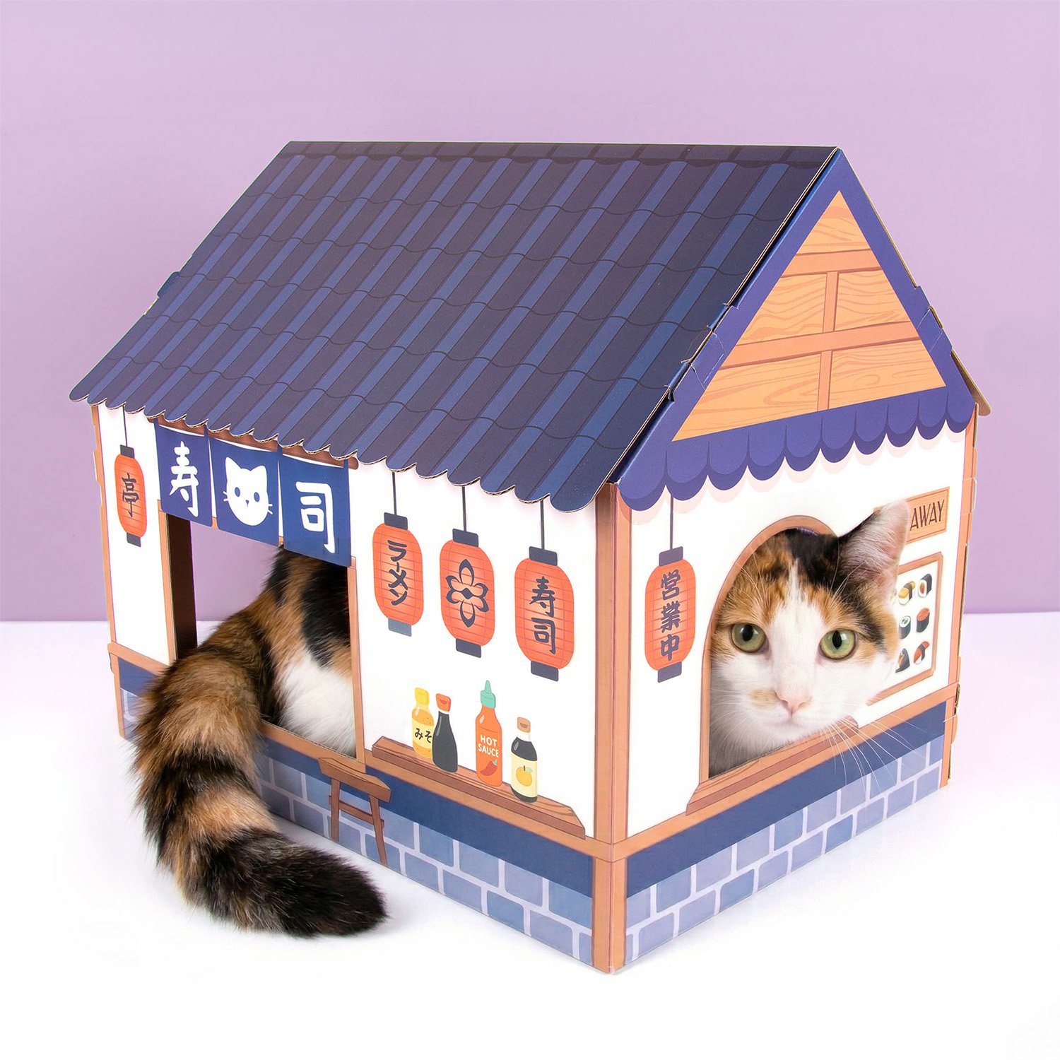 Sushi kattenhuis en krabmeubel 1 Sushi kattenhuis en krabmeubel