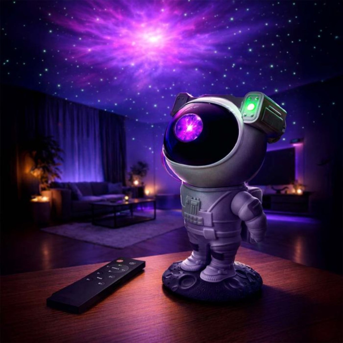 Astronaut Star Projector - 8 Licht Shows - Beweegbaar 1 Astronaut Star Projector - 8 Licht Shows - Beweegbaar
