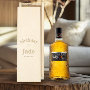 Whisky in gegraveerde kist - Highland Park 12 Years