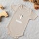 Romper bedrukken - Korte mouw - Beige - 50/56