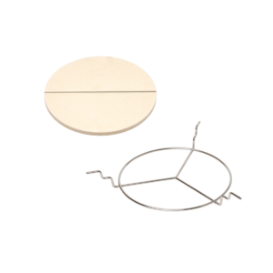 Classic Deflectorsteen 2-delig incl. Afstandhouder - Voor Indirect Grillen op je Monolith BBQ