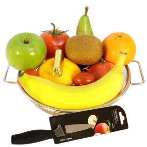 Fruitschaal klein + stevig fruitmes