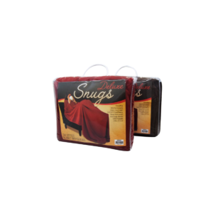 Snugs Deluxe XL Fleece Deken met Mouwen - 215x150 cm - Bruin en Rood