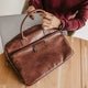 PU leren laptoptas met naam