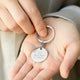 Sleutelhanger graveren - Rond - Zilver