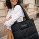 Gepersonaliseerde shopper tas - Zwart - Puffy-stijl