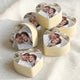 Chocolade Pralines - Hartjes met foto - Praliné - 6 stuks