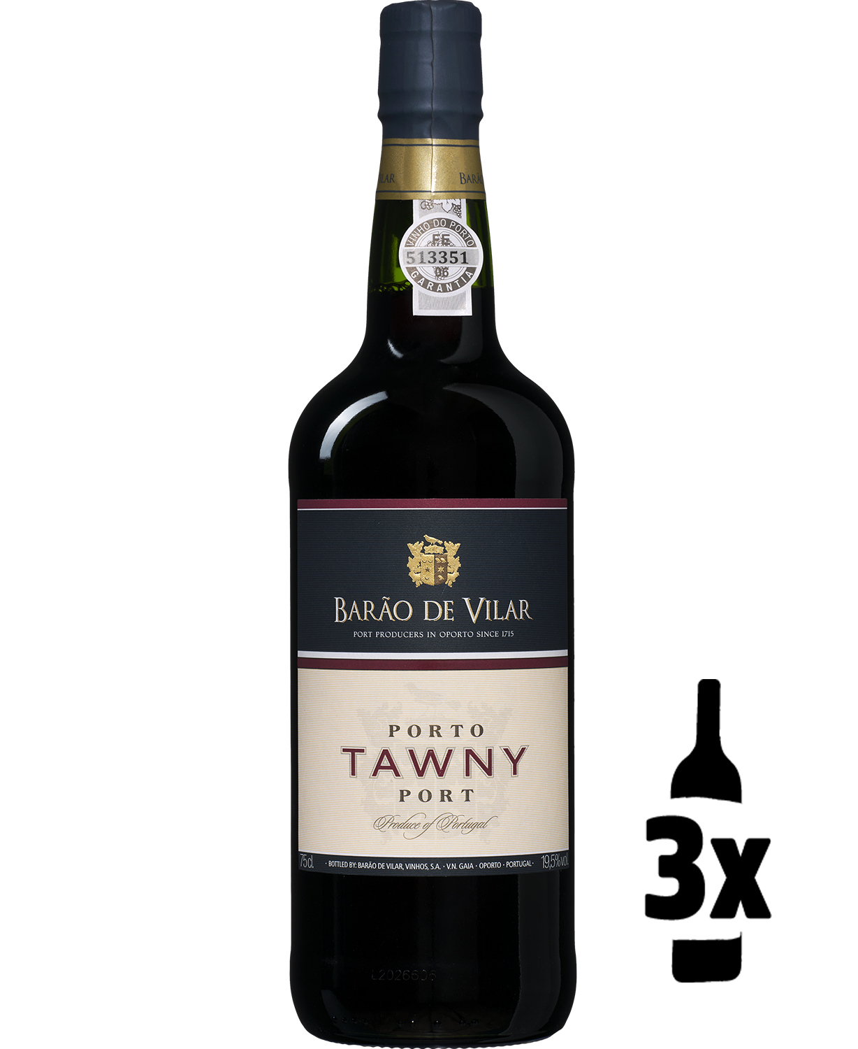 3 flessen Barão de Vilar Tawny Port Probeerpakket 1 3 flessen Barão de Vilar Tawny Port Probeerpakket