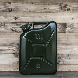 Stalen Jerrycan 10L - Groen - Duurzaam en Veelzijdig - Robuust - Perfect voor in de mancave - Exclusief drank