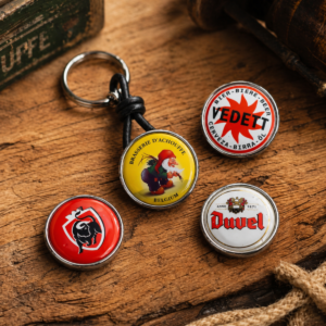 La Chouffe Sleutelhanger - Verwisselbare Drukknop
