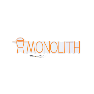 Monolith neon verlichting - Groot - Oranje - Neon licht - Neon logo Monolith