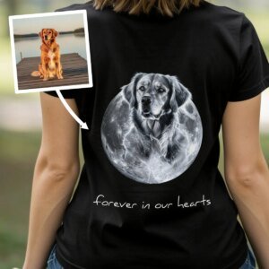 Huisdier Maan Portret T-shirt