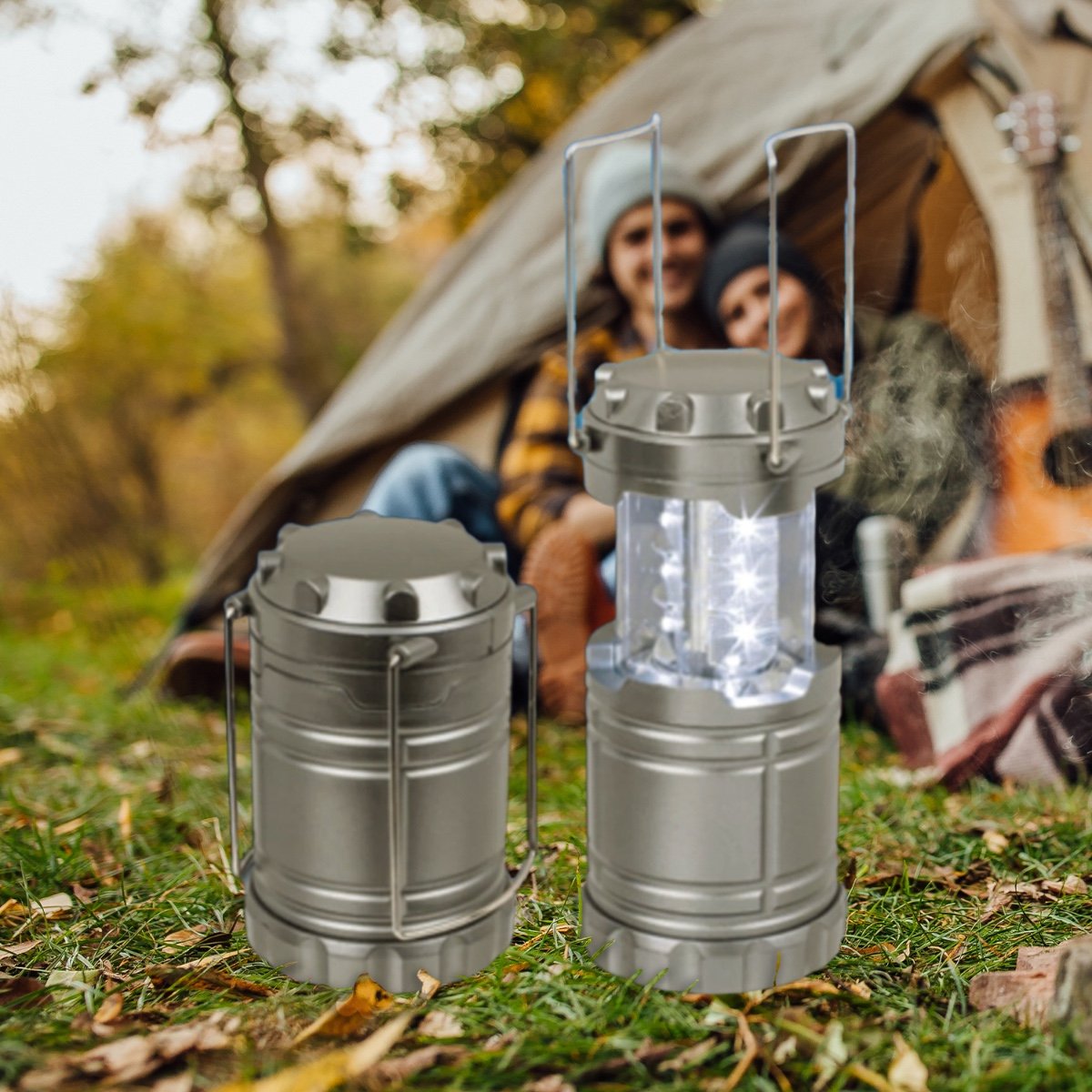 Opvouwbare Camping Licht - Compact - 7x21,5 cm - AAA-batterijen 1 Opvouwbare Camping Licht - Compact - 7x21,5 cm - AAA-batterijen