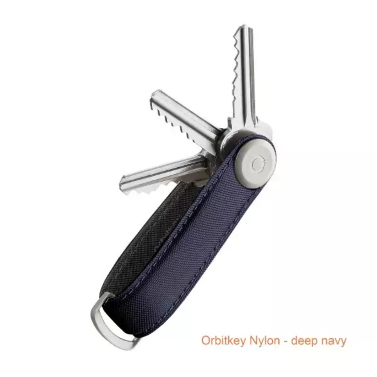 Sleutelorganizer Orbitkey Nylon - deep navy 1 Sleutelorganizer Orbitkey Nylon - deep navy