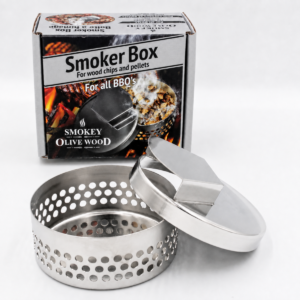 Smokey Olive Wood Smoker Box - RVS - 70x50mm