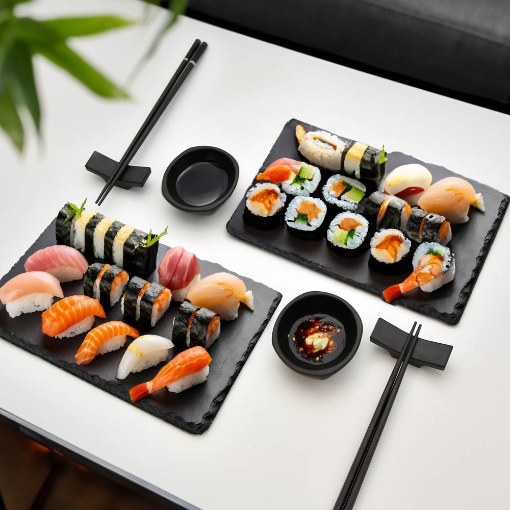 Sushi set 2 personen - Incl. borden, stokjes & kommen 1 Sushi set 2 personen - Incl. borden, stokjes & kommen