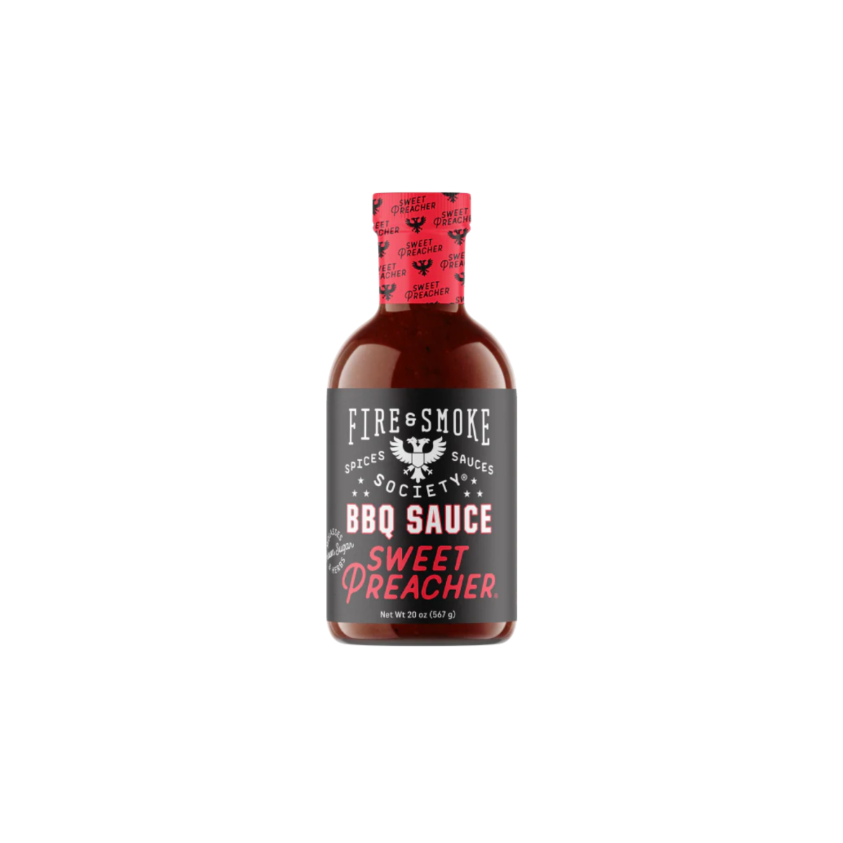 Fire & Smoke Sweet Preacher BBQ Sauce 567gr-20oz 1 Fire & Smoke Sweet Preacher BBQ Sauce 567gr-20oz