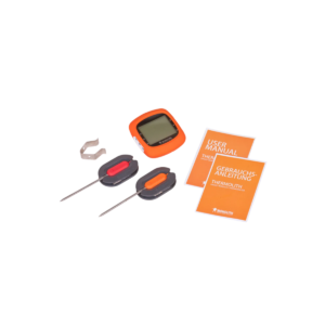 Thermo-Lith Bluetooth Thermometer - Rood & Oranje - 19.5x13.7x5cm - Precieze Temperatuurmetingen voor Monolith BBQ