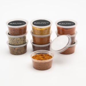 Turnpike Rubs Mini 10-pak - Mini-verpakkingen 30-35g - Inclusief Informatie - Geschikt voor Vlees, Vis & Groenten