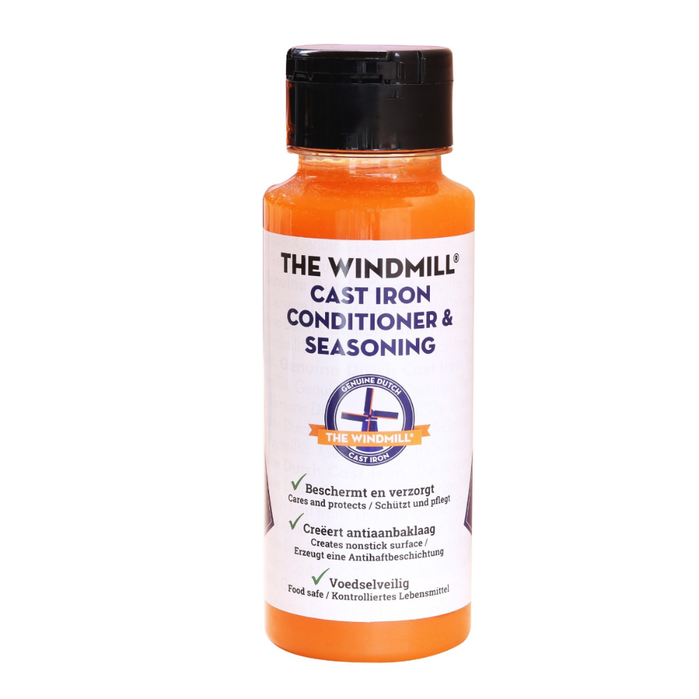 The Windmill seasoning / cast iron conditioner - Onderhoudsmiddel voor Gietijzer 1 The Windmill seasoning / cast iron conditioner - Onderhoudsmiddel voor Gietijzer