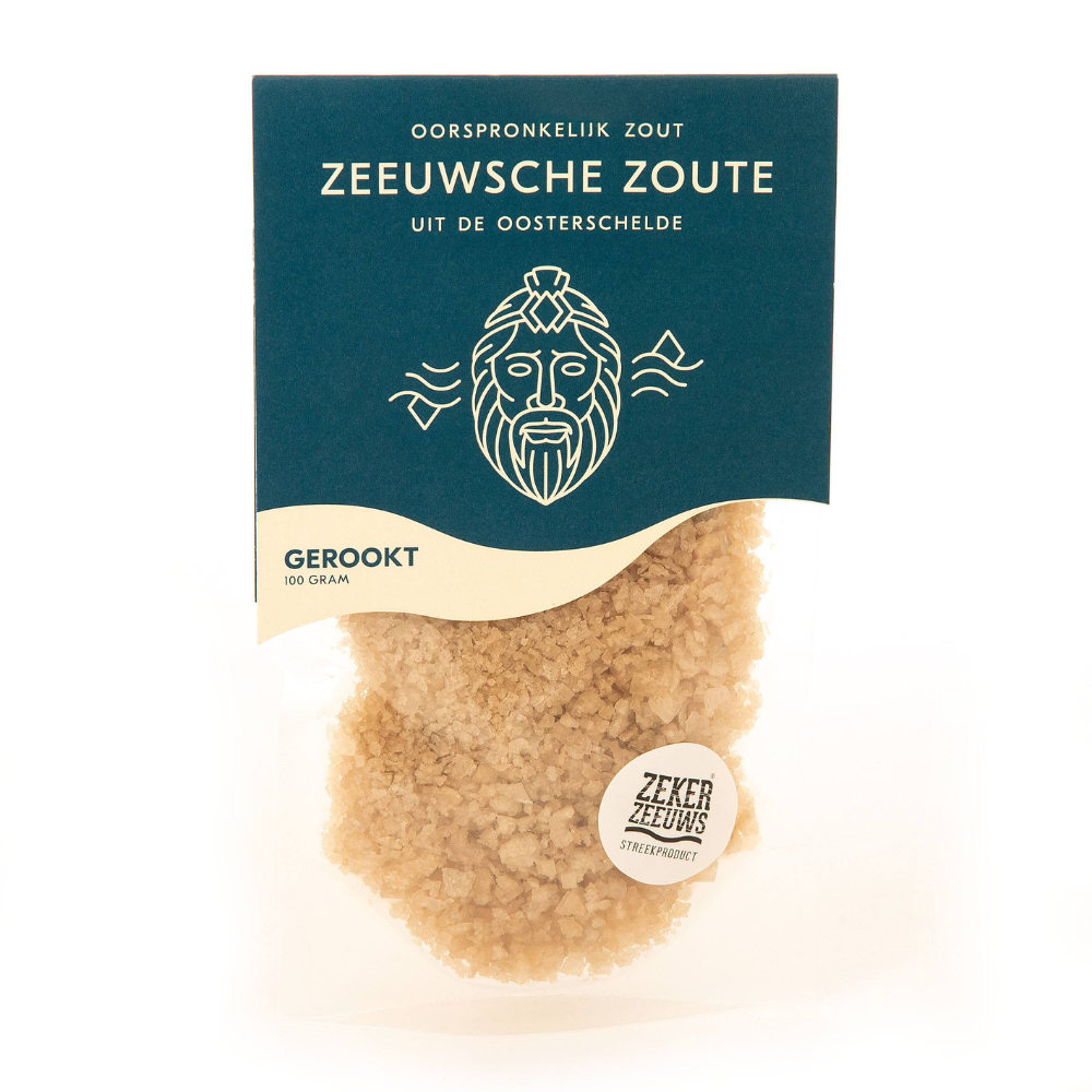 Zeeuwsche Zoute Stazak Gerookt - Verfijnde Zeeuwse Smaken - 50 gram - Natuurlijke Rookaroma's - Hoogwaardig Zeezout in Stazak 1 Zeeuwsche Zoute Stazak Gerookt - Verfijnde Zeeuwse Smaken - 50 gram - Natuurlijke Rookaroma's - Hoogwaardig Zeezout in Stazak
